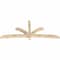 Ekena Millwork Davenport Rough Sawn Timber Gable Bracket, Douglas Fir, 96"W x 40"H x 4"D x 4"F, 10/12 Pitch GBW096X40X0404DAV00RDF - alternate 3
